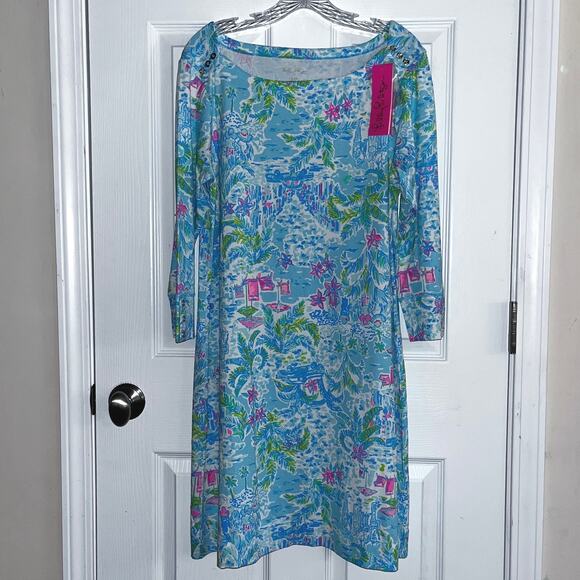 Lilly Pulitzer UPF 50+ Sophie Dress in What A Lovely Place - Picture 2 of 7